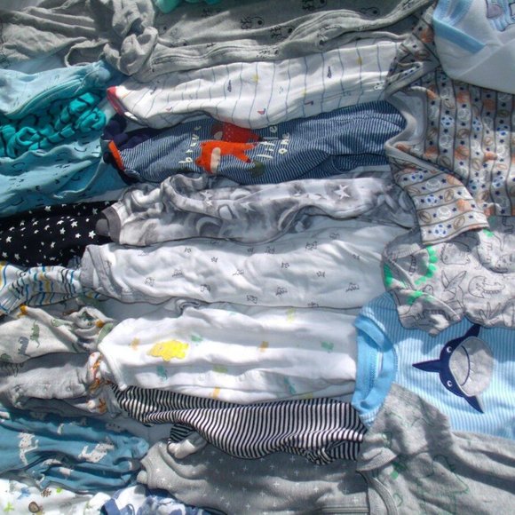Tons of cute Baby Boy Newborn 0-3, 3 mo Spring Clothes Lot bundle!! - Picture 3 of 8